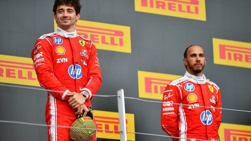 Льюїс Гамільтон та Шарль Леклер у складі Ferrari