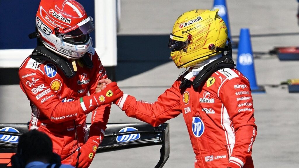 Шарль Леклер та Льюїс Гамільтон у команді Ferrari