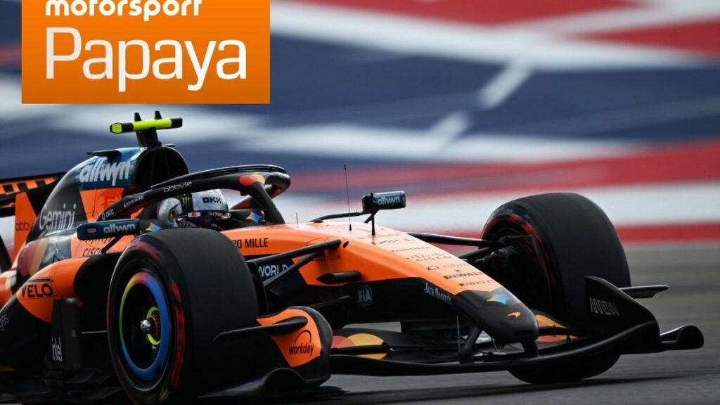 Ландо Норріс на трасі Circuit of the Americas у McLaren