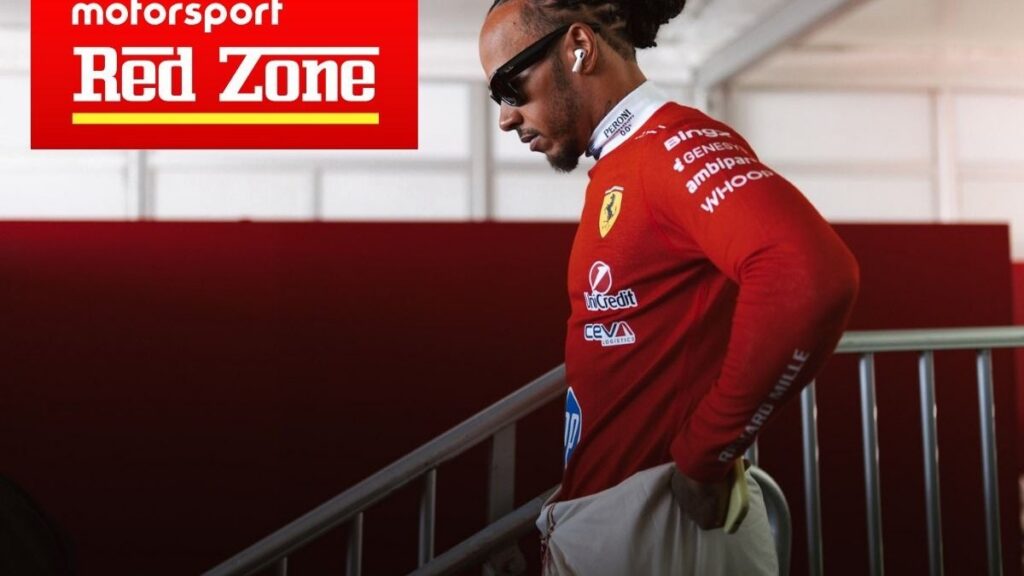 Льюїс Гамільтон на боліді Ferrari під час Гран-прі США
