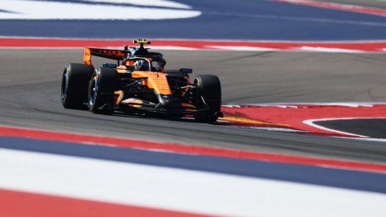Ландо Норріс на боліді McLaren під час Гран-прі США