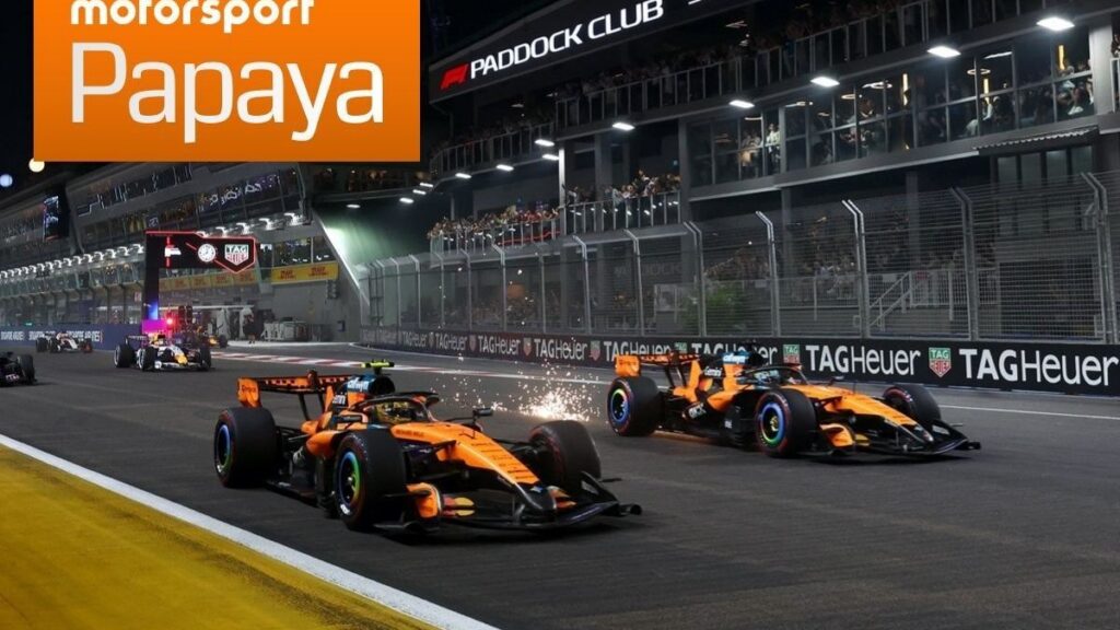 Болід McLaren на трасі, стратегія оновлень